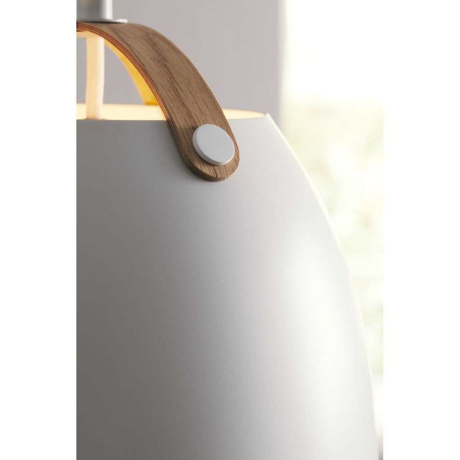 Oslo Pendel Ø40 White/Oak Halo Design - Køkken - Glas