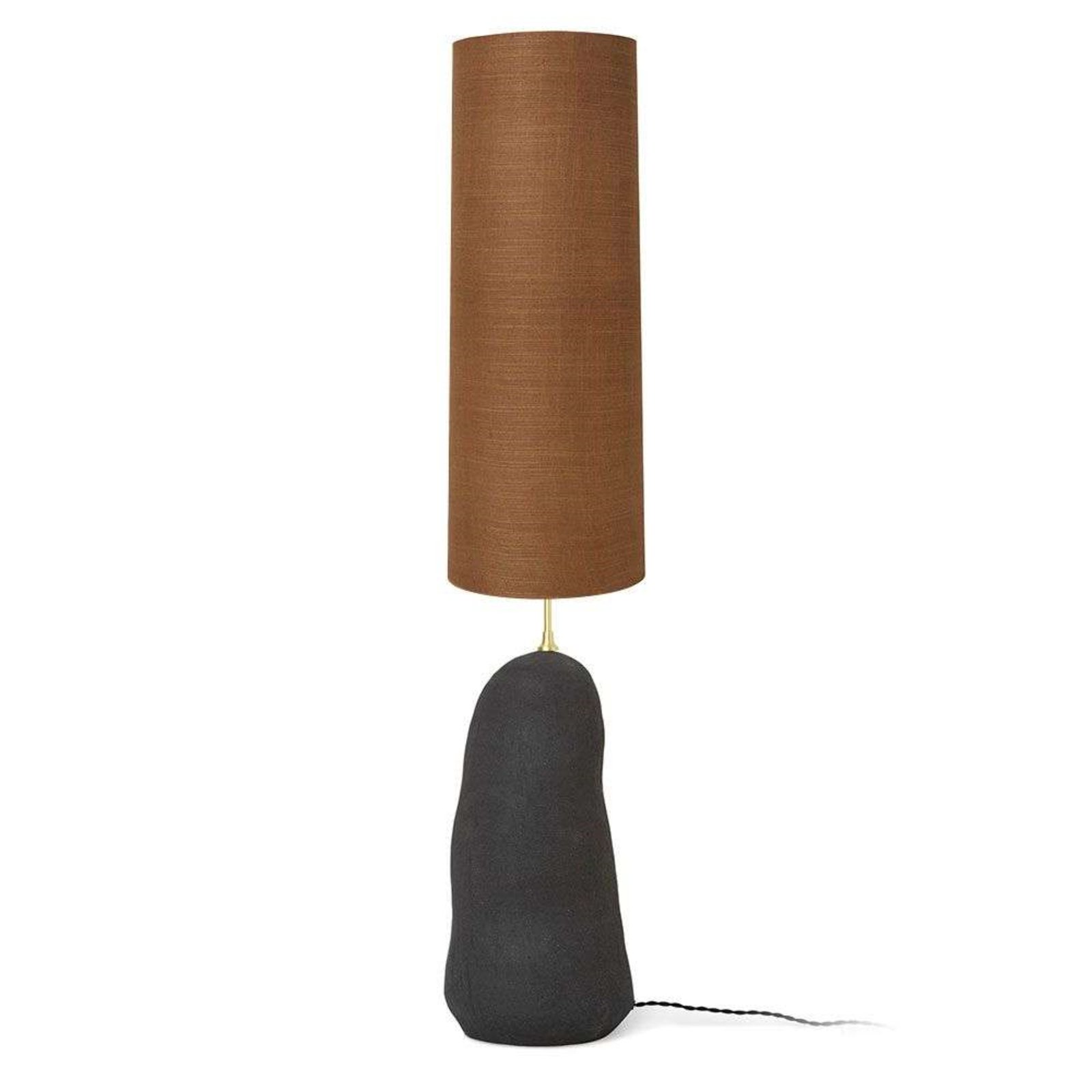 Hebe Floor Lamp Large Black/Curry - Ferm Living