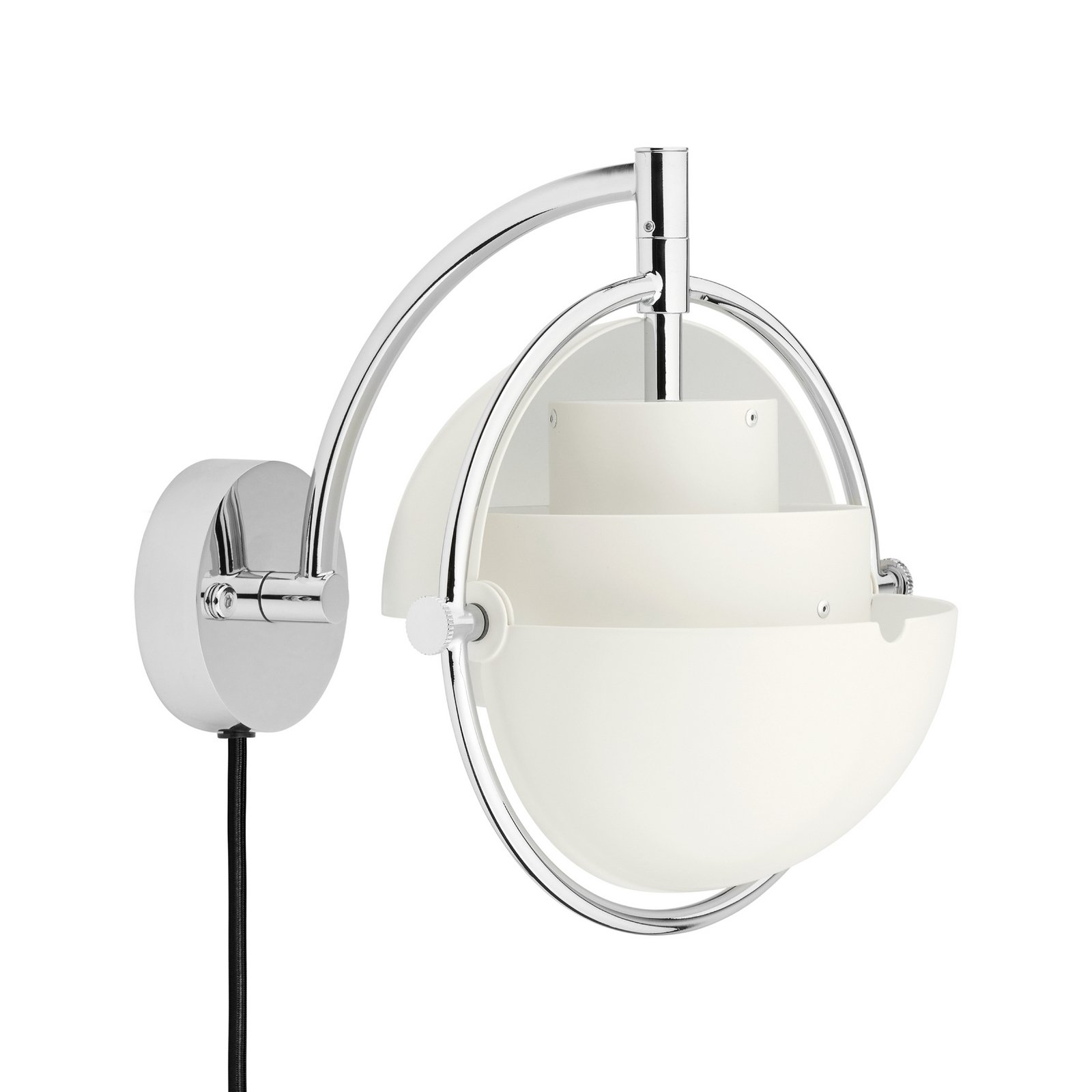 Multi-Line Wandleuchte chrom/weiß Metall G9 - GUBI