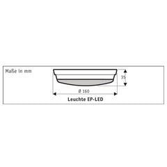 LED-valaisin Eco Plano II:lle, basaltinharmaa