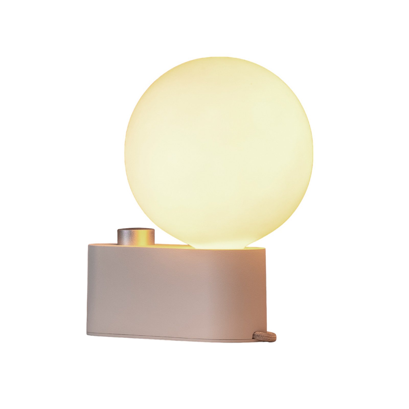 Tala table lamp Alumina, globe, dimmable to warm, chalk white