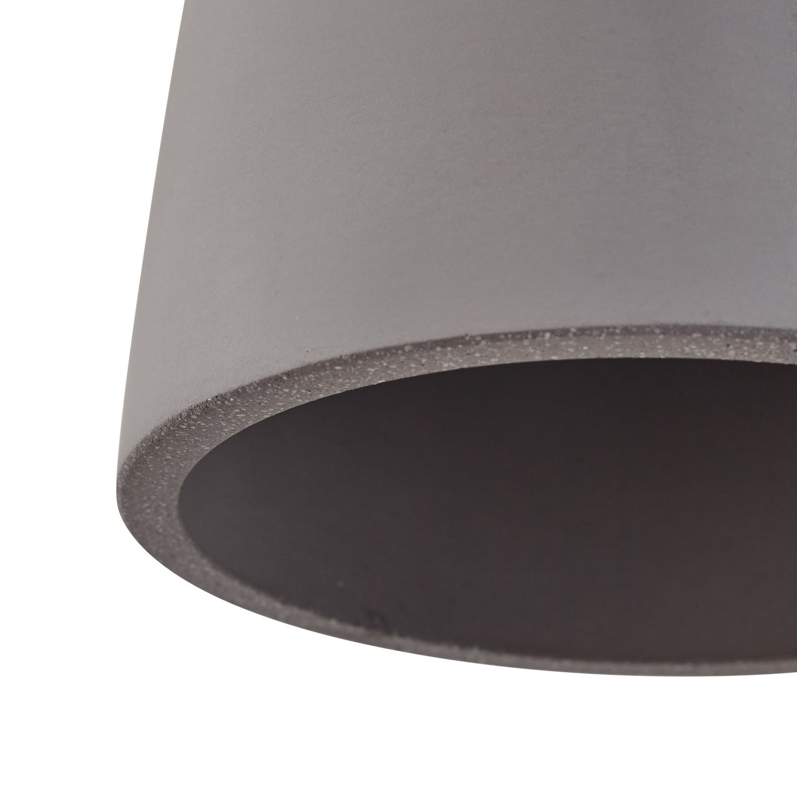 Lindby Lámpara colgante Sanne, gris, hormigón, Ø 15 cm, E27