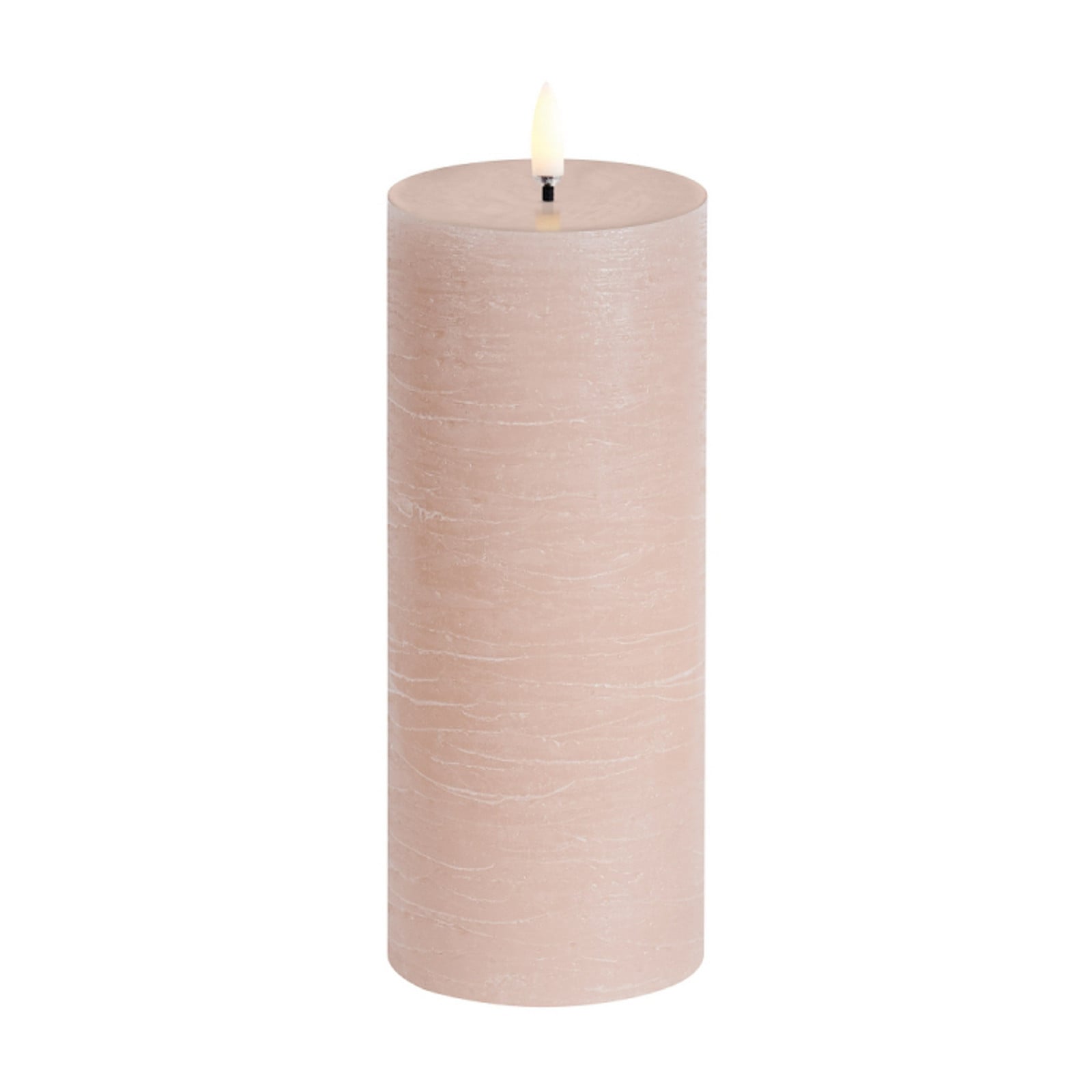PILLAR LED-Kerze, beige, Höhe 20 cm, Wachs Uyuni Lighting - Wohnzimmer - Sonstige - Einflammig