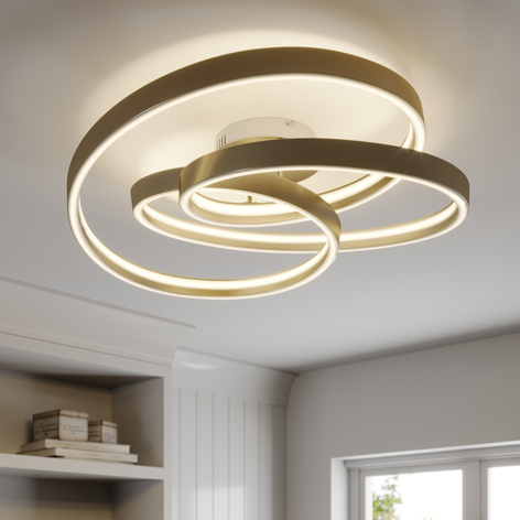 Lucande Gunbritt plafonnier LED, 80 cm