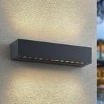 Arcchio Miraz LED outdoor wall light, dark grey