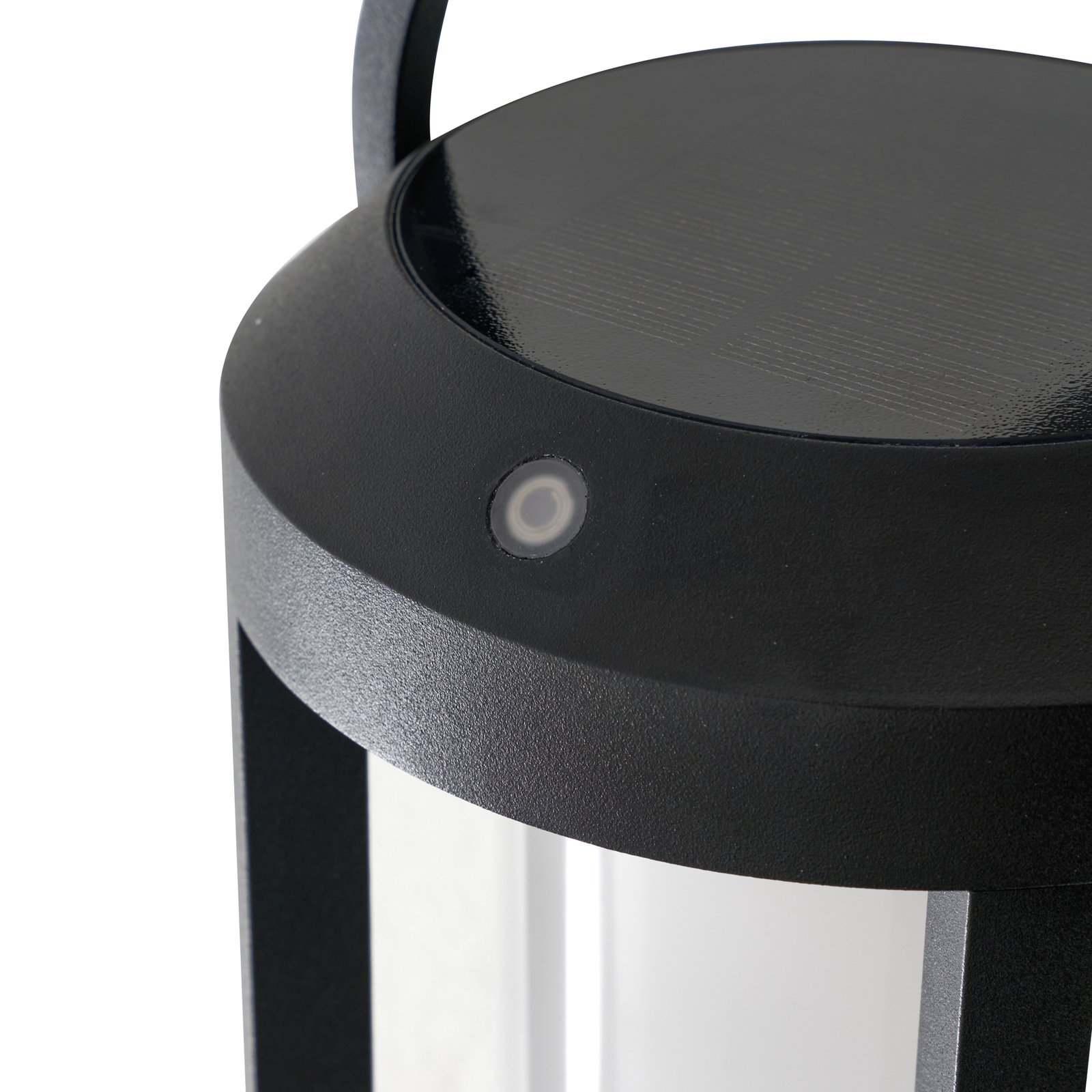 Lucande kinkiet LED Tilena, okrągły, czarny, aluminium