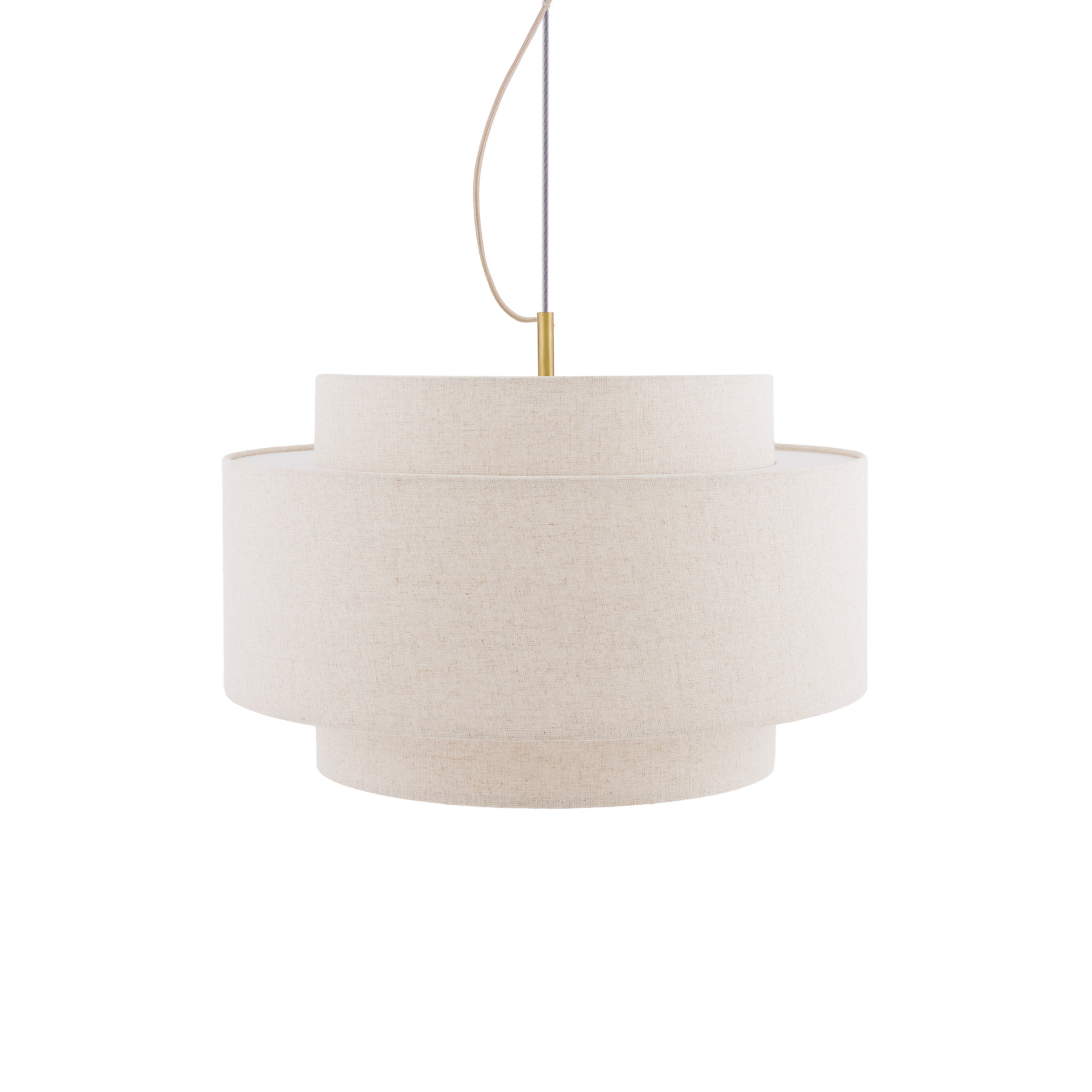 Suspension Noah Bouclé Ø 50 cm, tissu beige - Globen Lighting