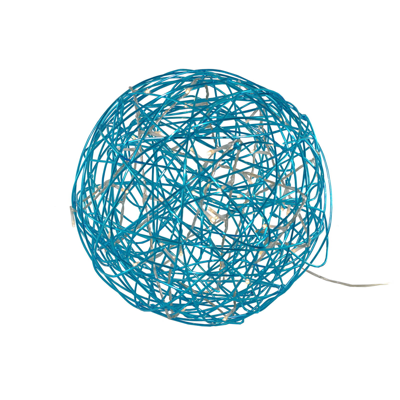 Sphère design 3D LED Galax Fun, Ø 30 cm, bleue