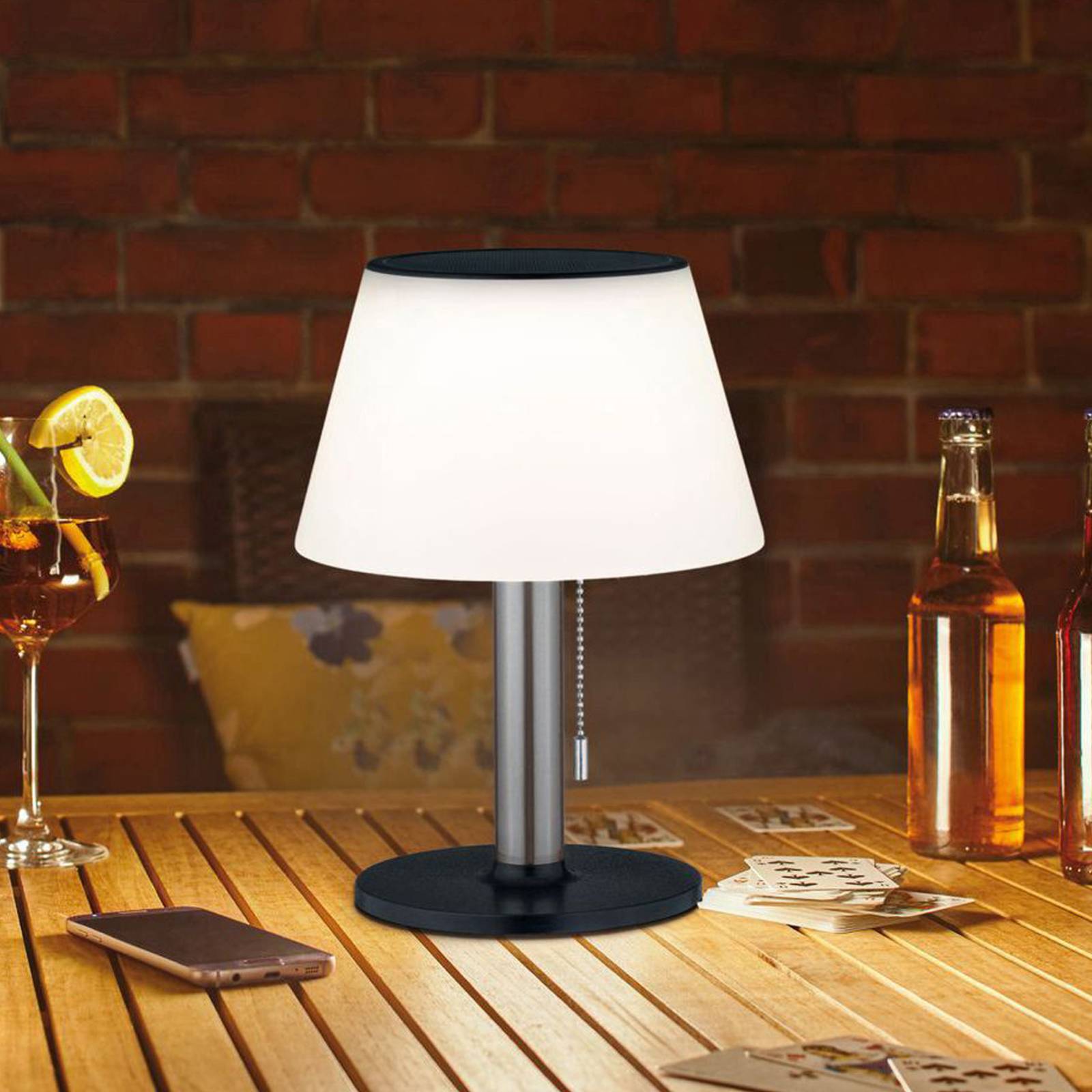 Photos - Desk Lamp Paulmann Lillesol solar table lamp for outdoors 