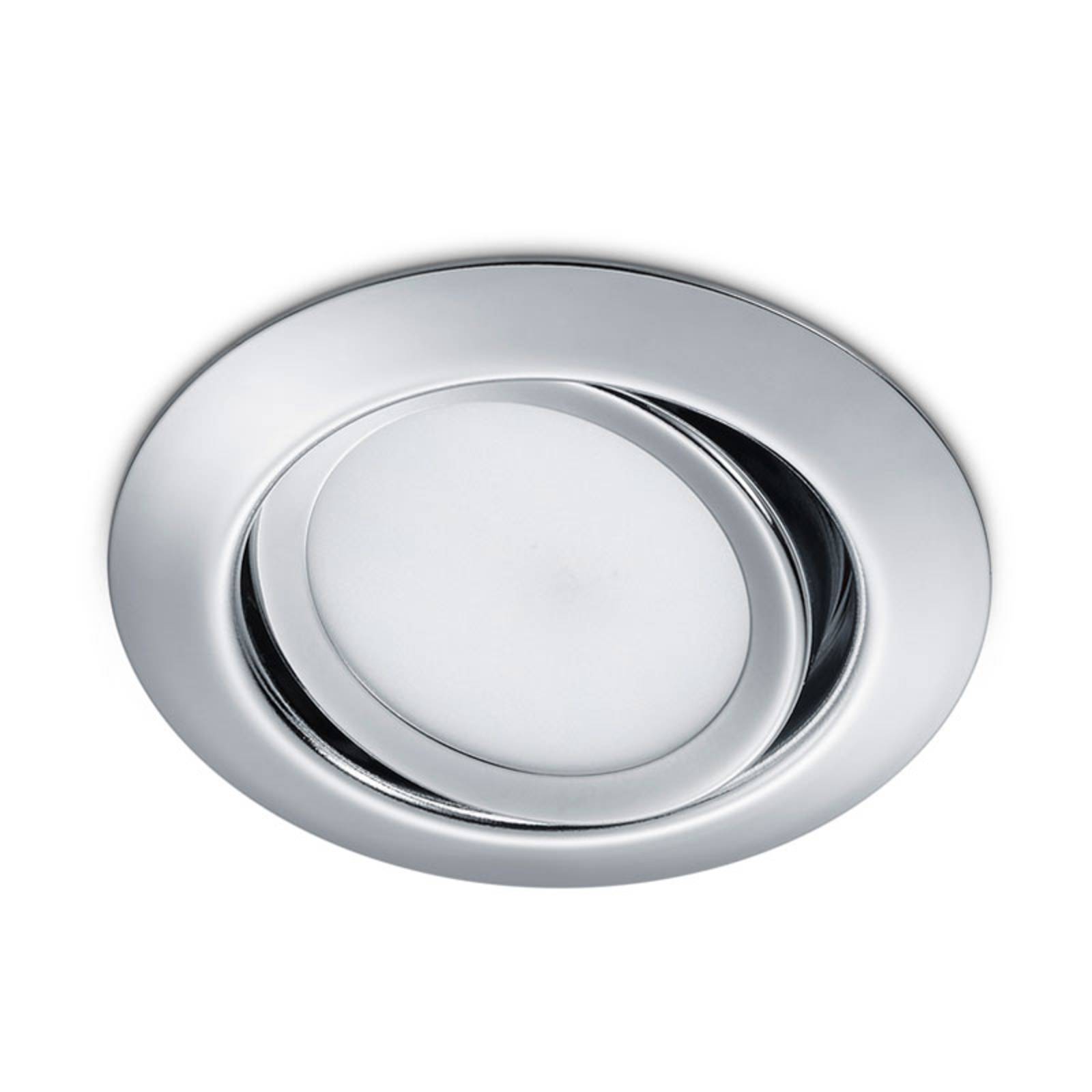 Trio Lighting Spot encastré LED Rila rond en chromé