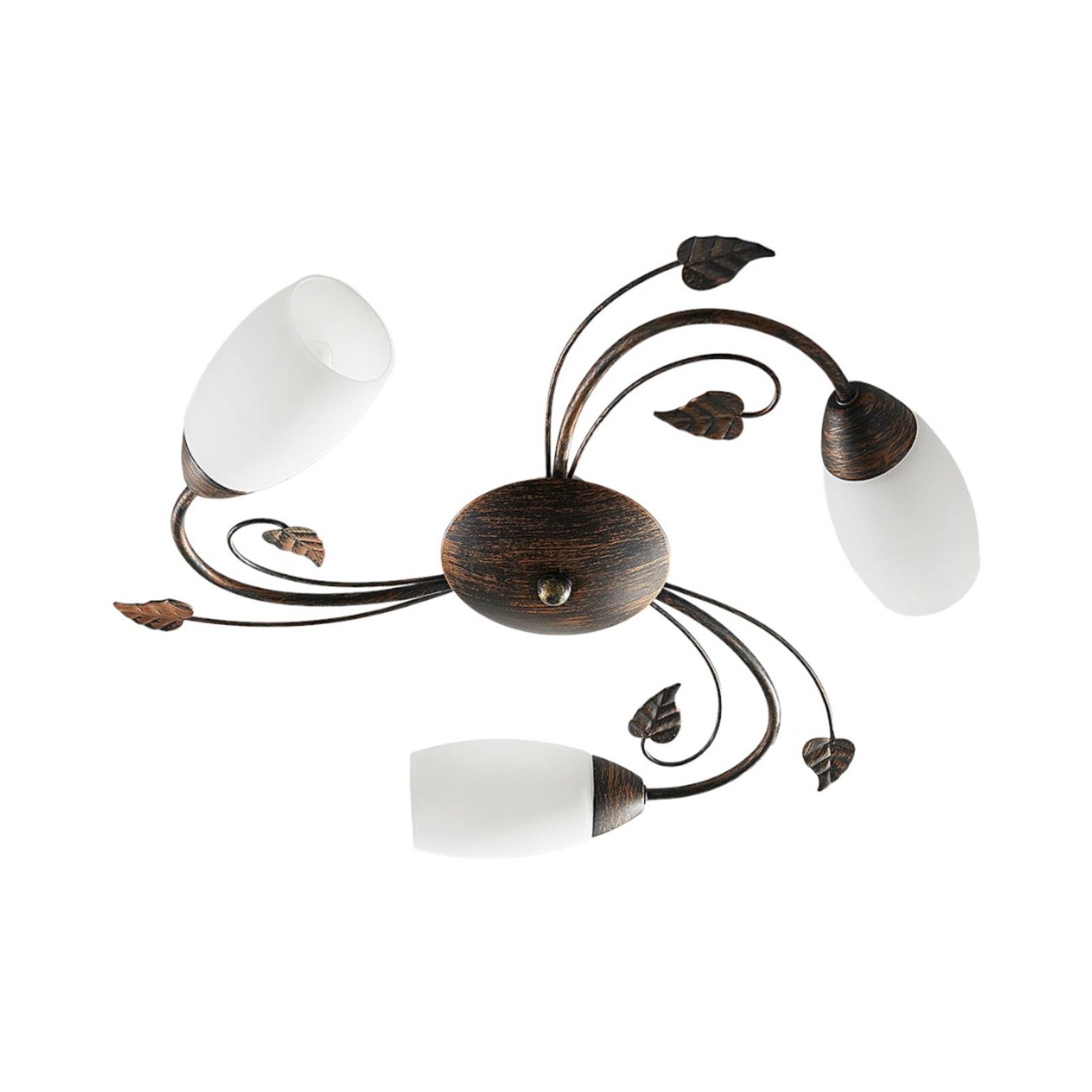 Stefania 3 Taklampe White/Black-Gold - Lindby