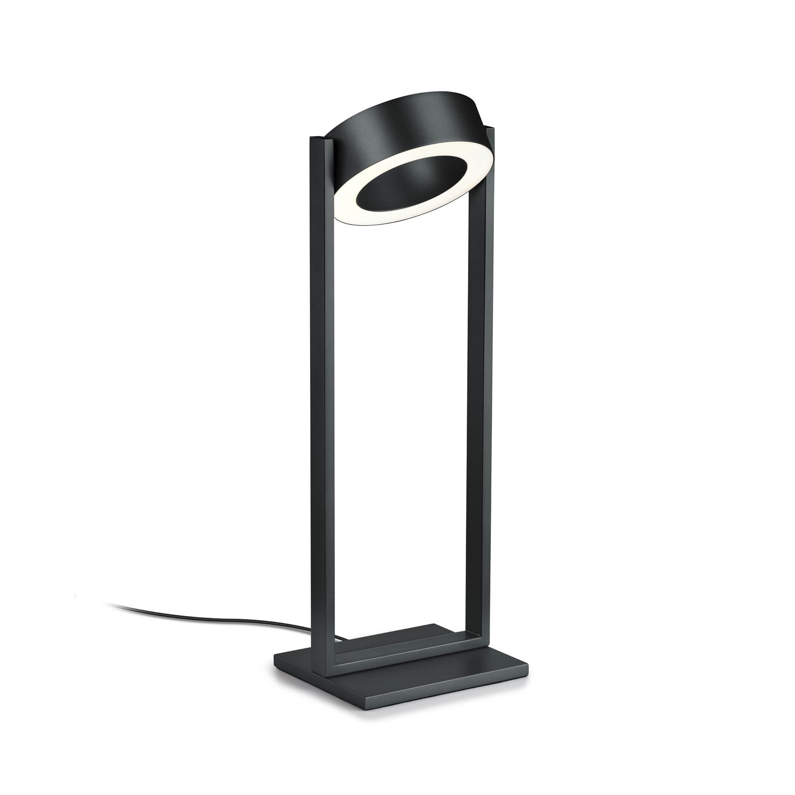 Knapstein LED namizna svetilka Wega, črna mat, višina 45 cm, upravljanje z gestami - Dnevna soba / jedilnica - Sodobni - matno črno - Aluminij