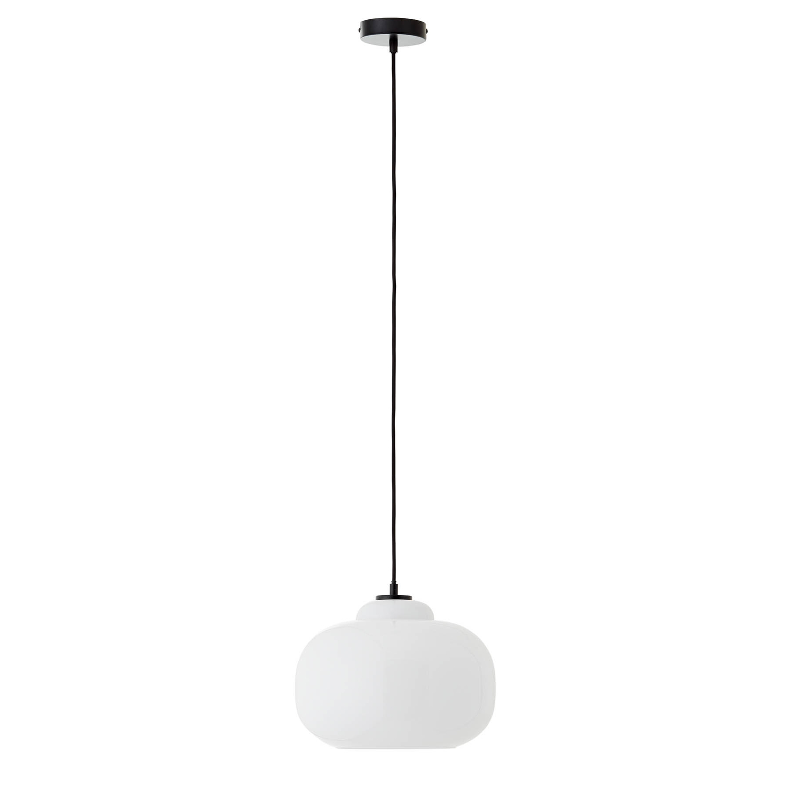 Blop hanging light made of glass, white