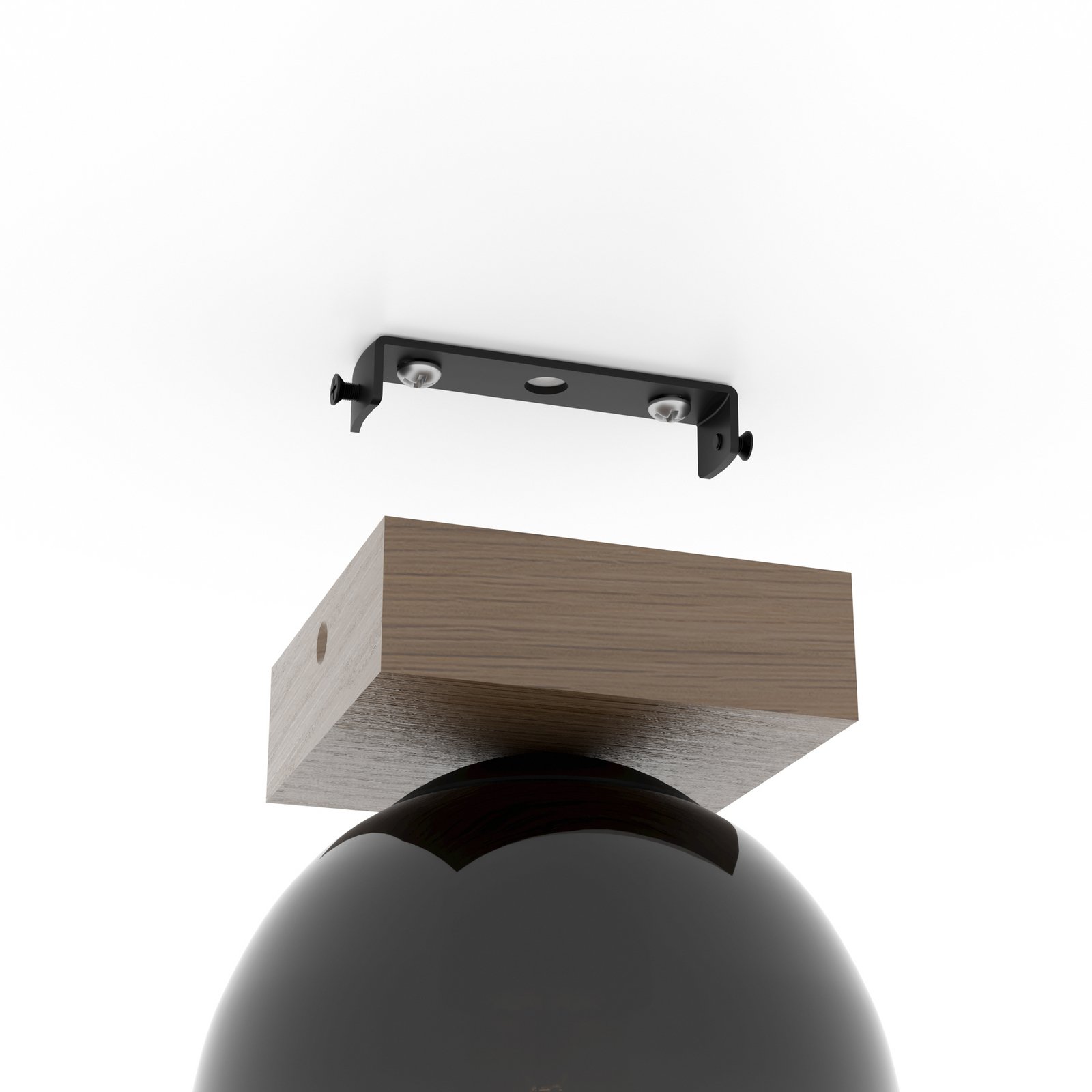 EGLO Filago taklampa 1 lampa av rökt glas