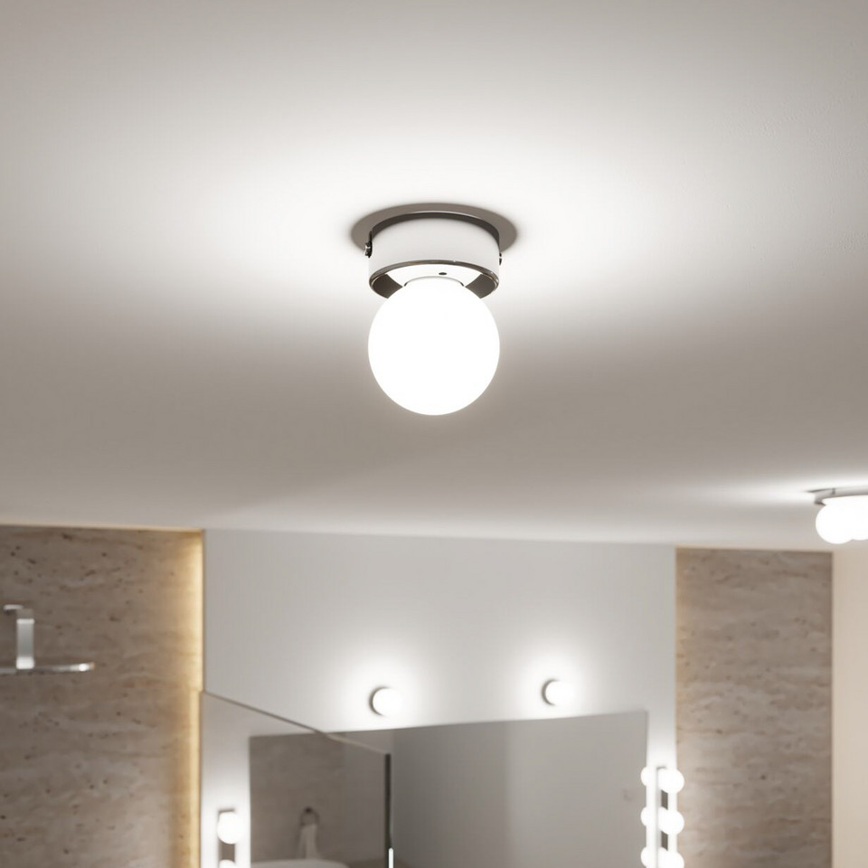 Paulmann Gove taklampa IP44 dimbar. Krom/Satin, metallisk från Paulmann
