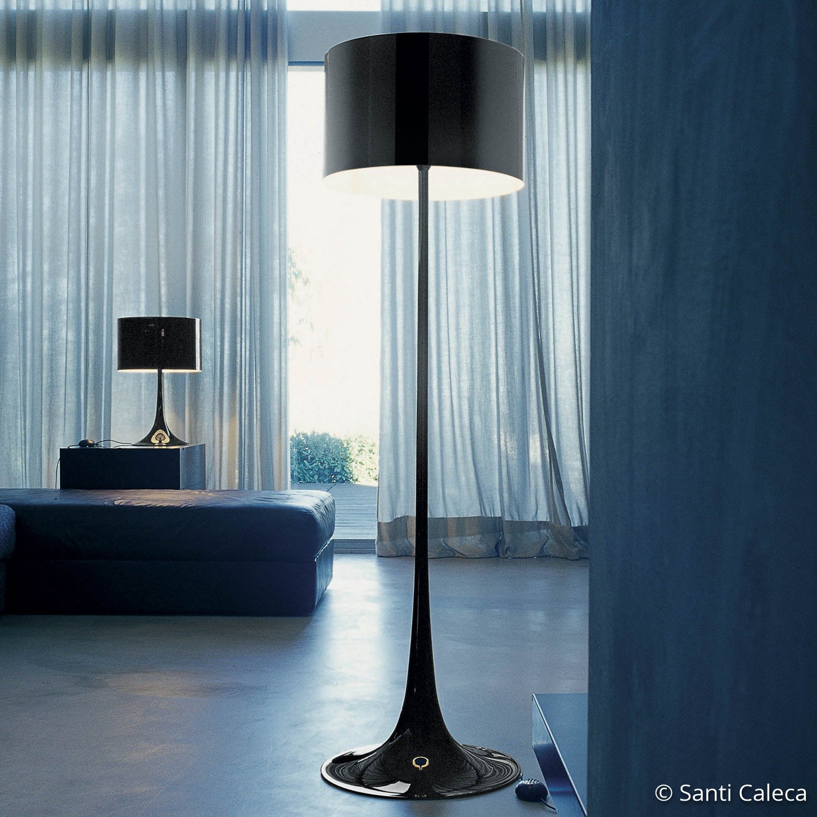 Spun Light Floor Lamp Black - Flos 