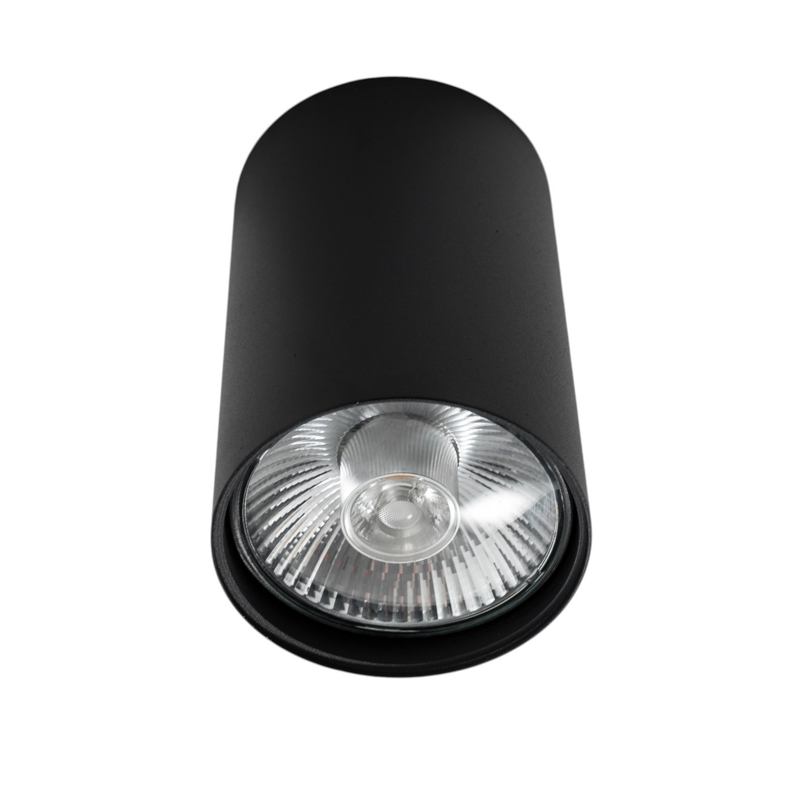 Spot pour plafond Tubo Ø 12 cm, noir