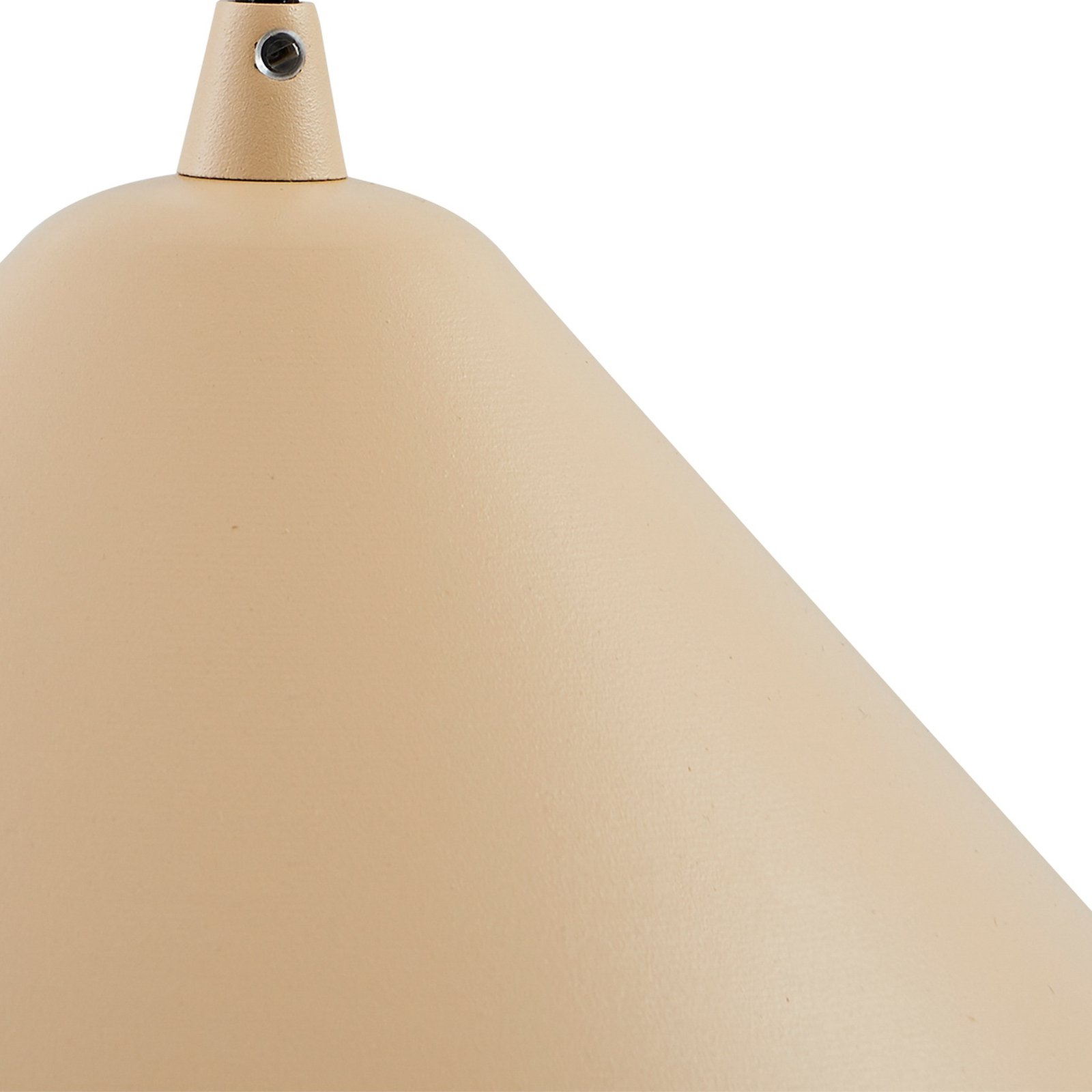 Lindby suspension Clarine, beige, Ø 50 cm, métal