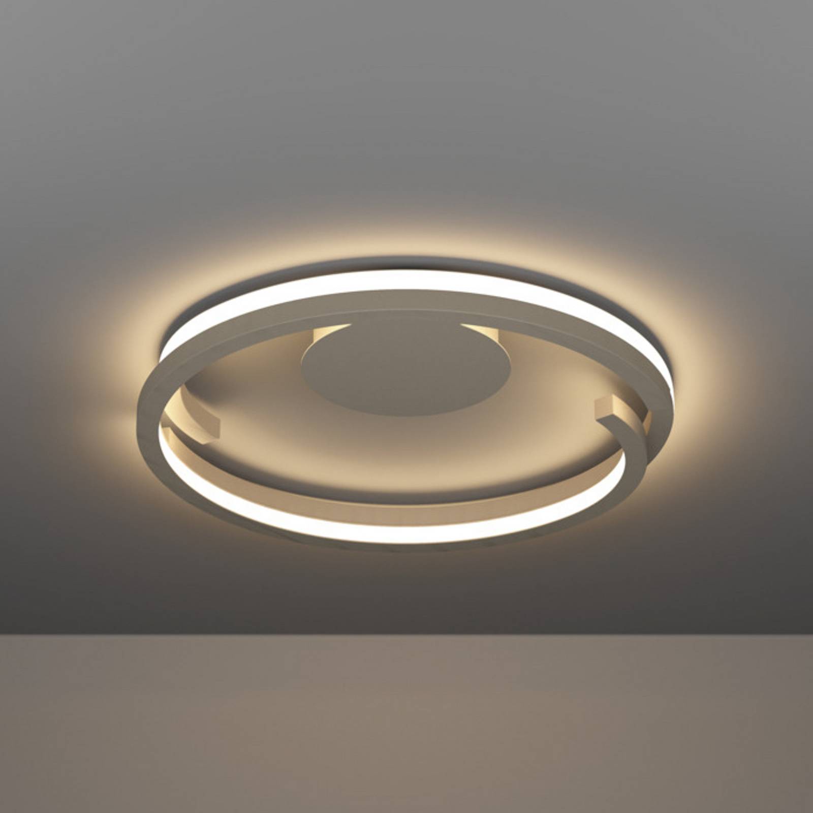 Lampa sufitowa LED EGLO MEZZOMONTE, beżowa, Ø 48 cm, CCT