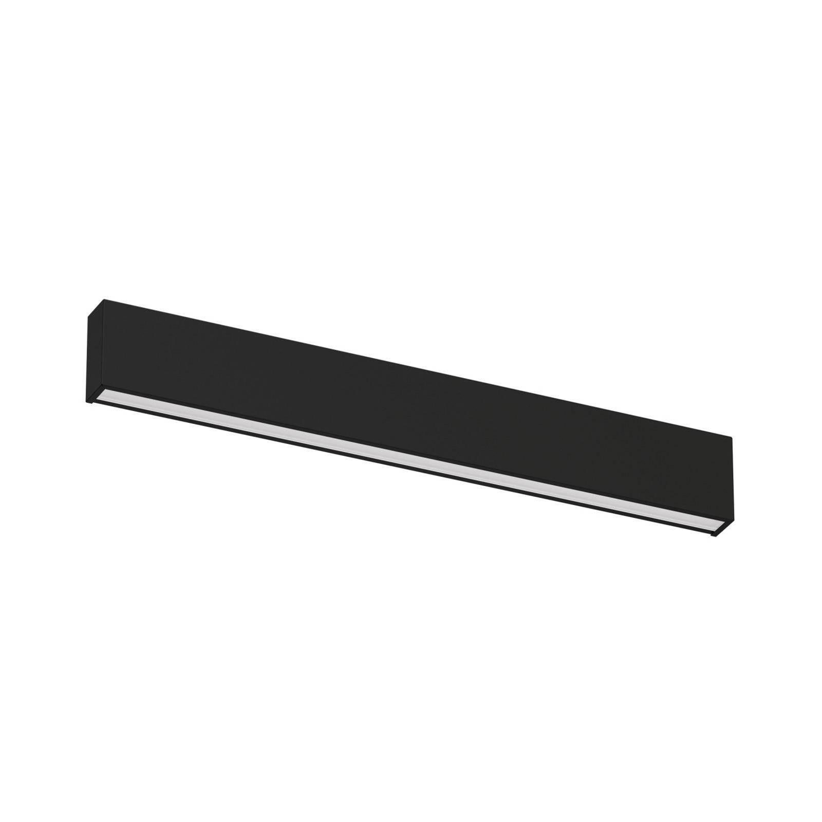 LED-Wandlampe Box W2 Bi-Emission, B 61,9 cm, schwarz, 2700 K