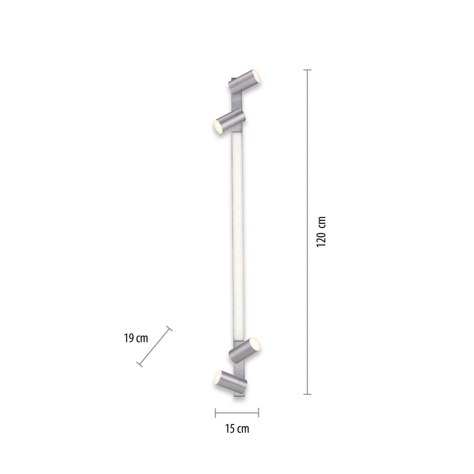 Lines Spot LED-Deckenlampe, diamond, 120 cm, dimmbar - PURE Lines Spot LED-Deckenlampe, diamond, 120 cm, dimmbar - PURE