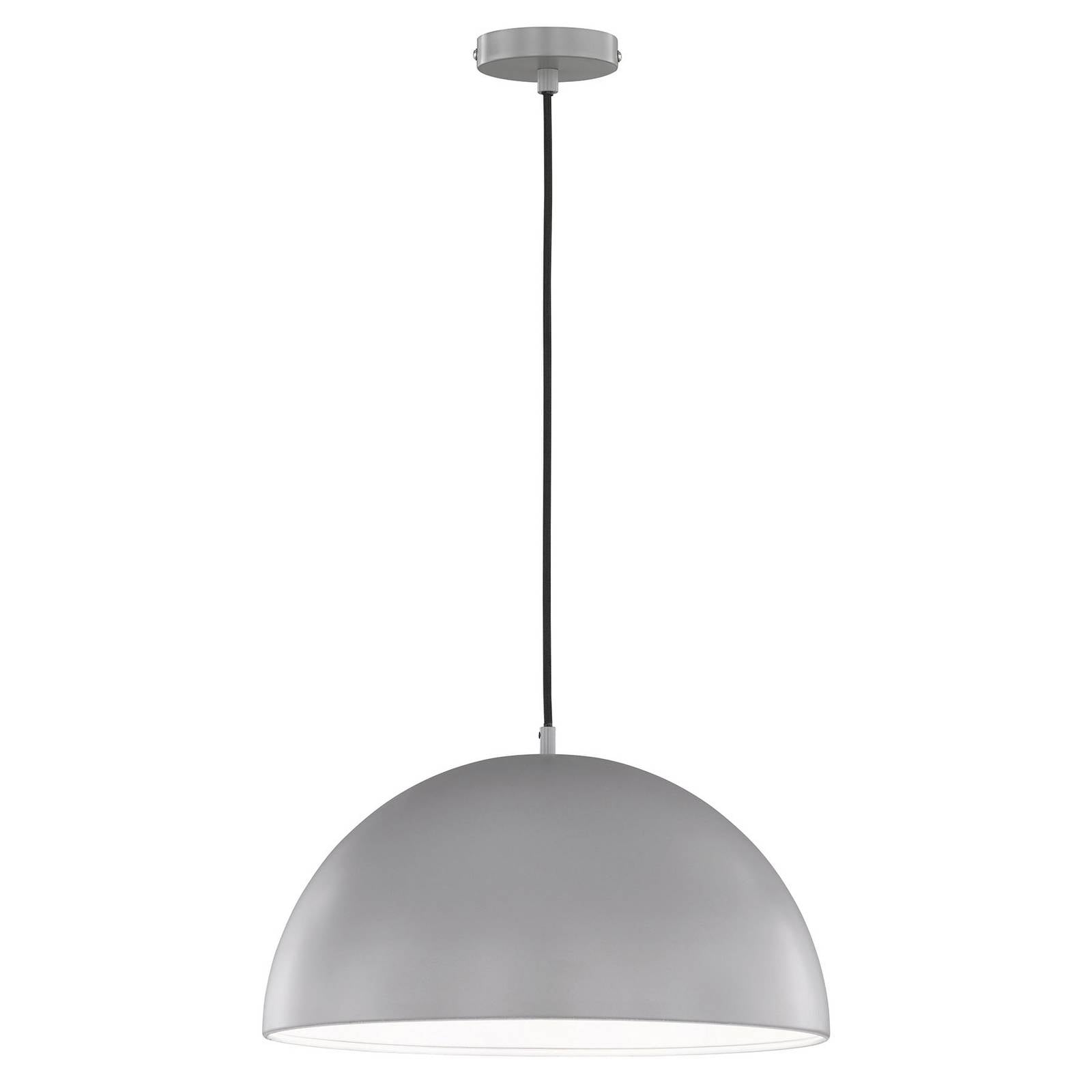 Schöner Wohnen Kia hanging light, light grey, for Living / Dining Room, metal, E27, 40 W