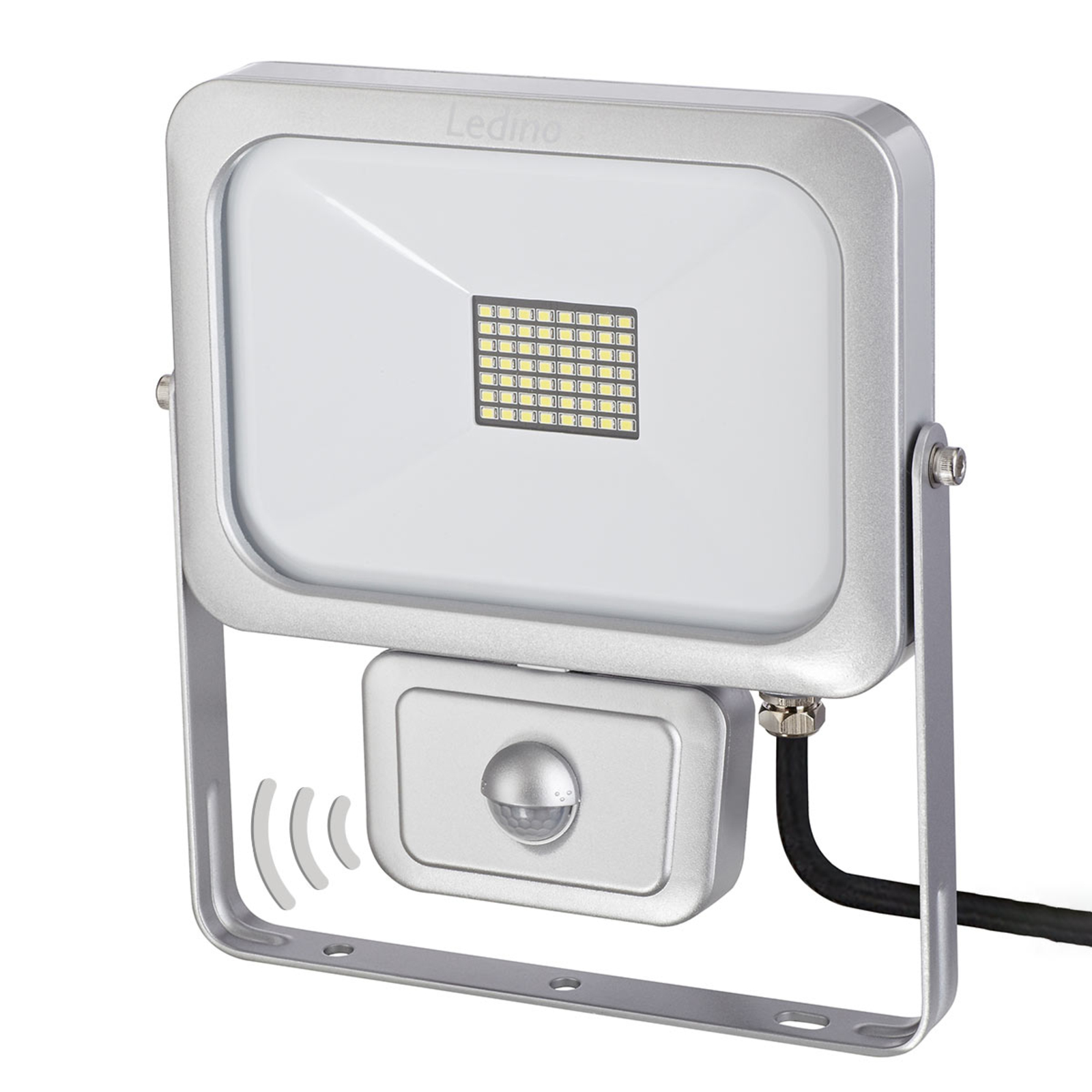 Ledino Laim LED-arbeidslampe med PIR-sensor, 30 W - moderne utespotter - aluminium-pressgods, glass