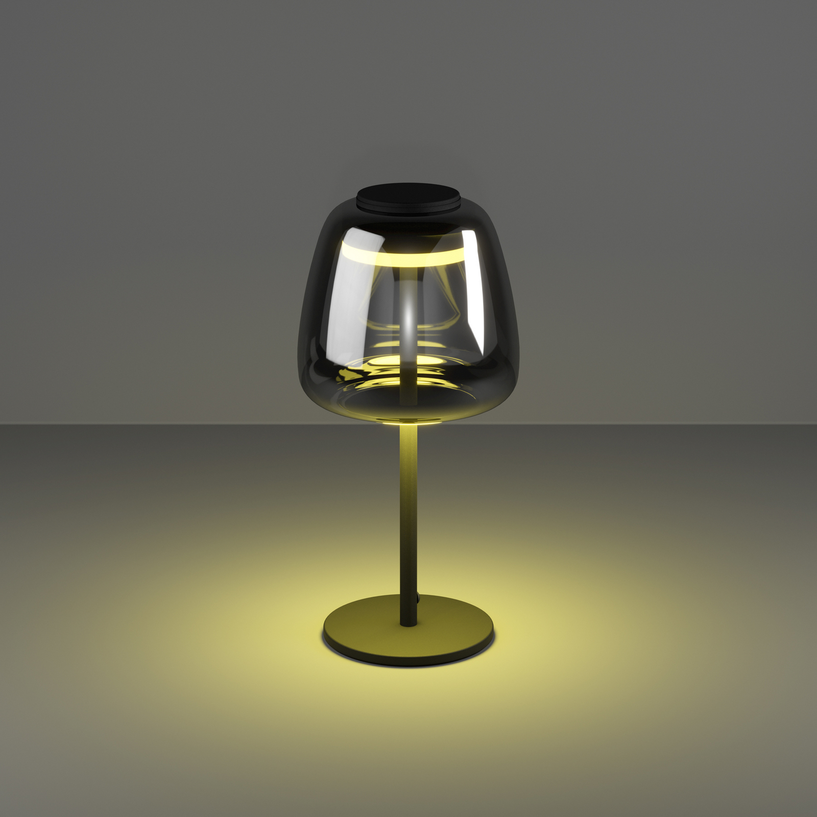 EGLO connect LED stolna lampa Alfero-Z, RGB, CCT, crna