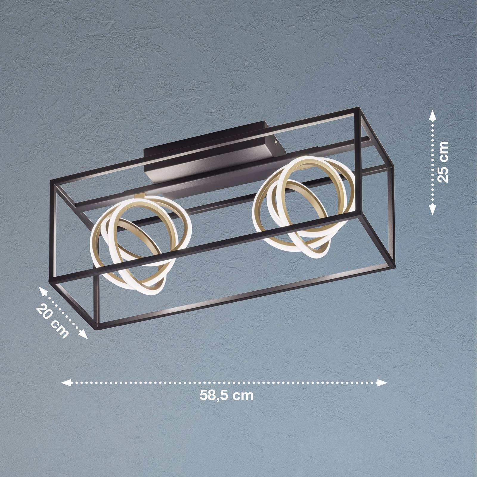 Lampa sufitowa LED Gisi, CCT, 2-punktowa