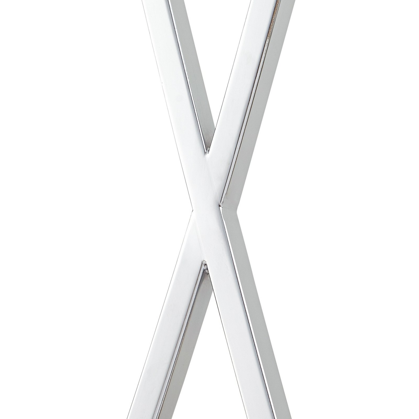 Lucande Stehleuchte Evaine, chrom/weiß, Metall, 157 cm, E27