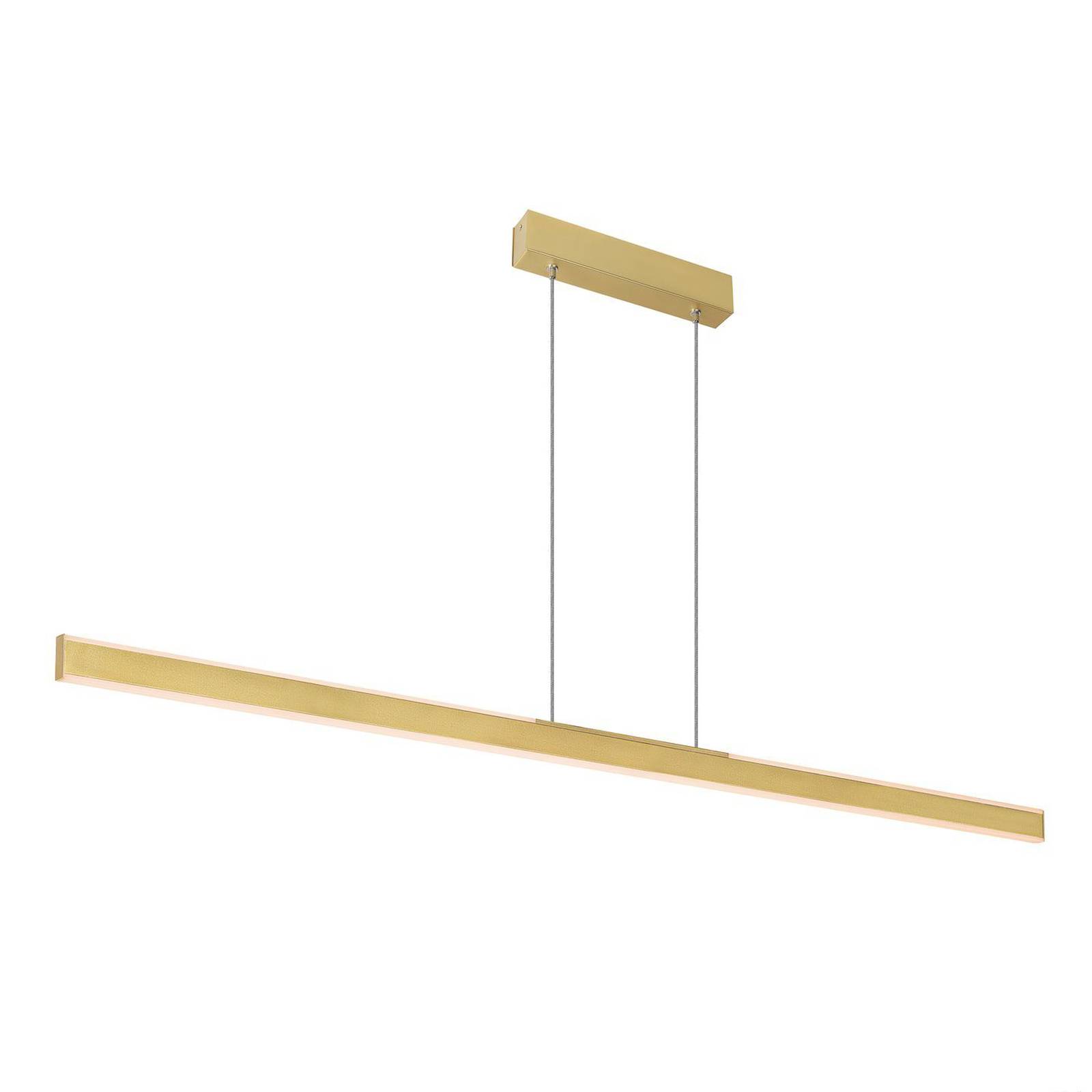 SLV One Linear LED-Hängeleuchte, 140 cm, messing