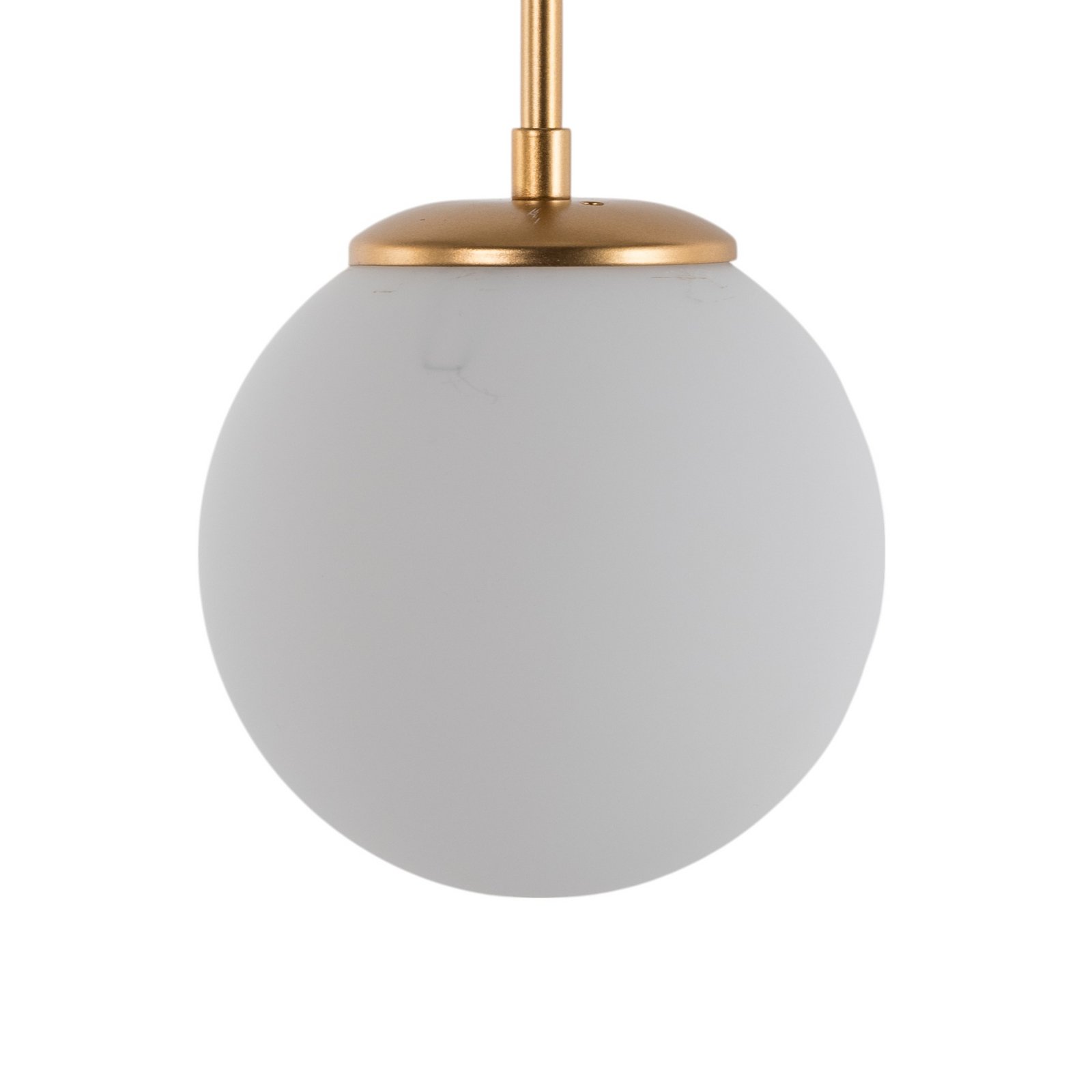 Pendant light AV-1897-2BSA 2 glass globes, gold