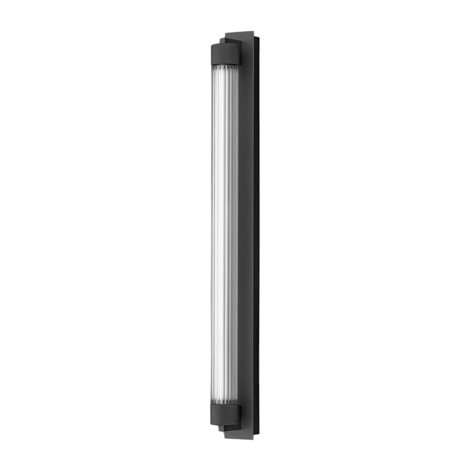 OLEV LED-Wandlampe CHARMER, schwarz Metall/Glas 2.700 K IP44