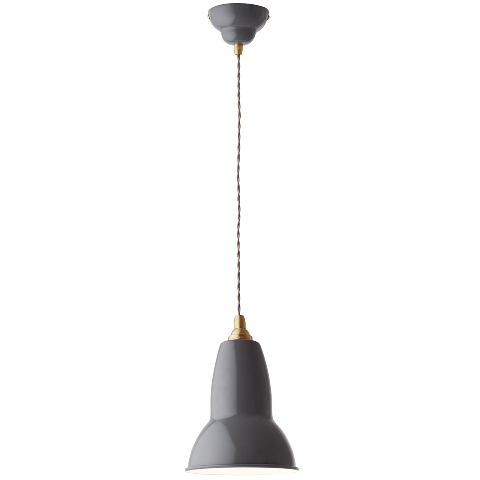 Anglepoise Original 1227 Brass hanging lamp grey