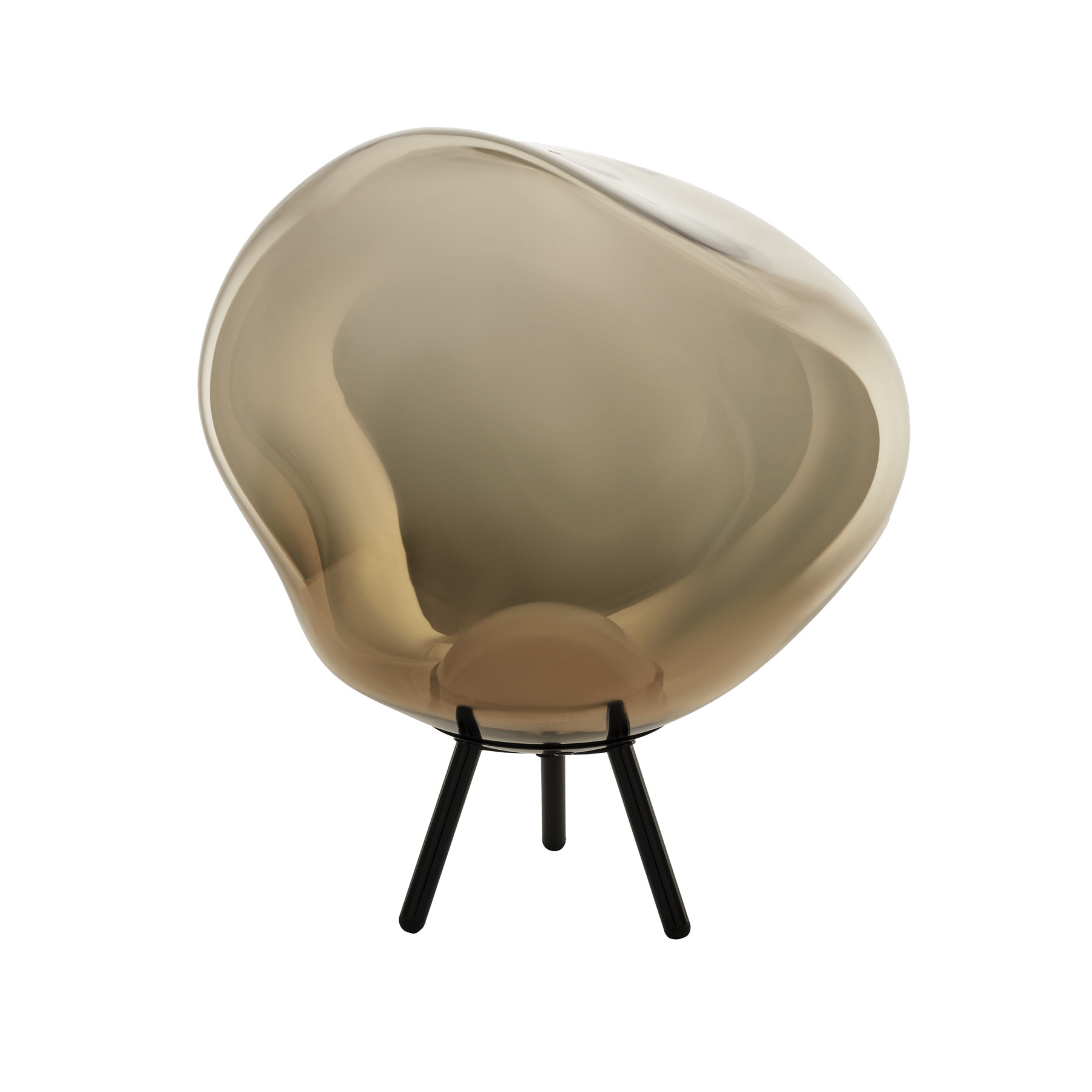 Piantana Melt Portable, oro/nero, IP44 - Tom Dixon