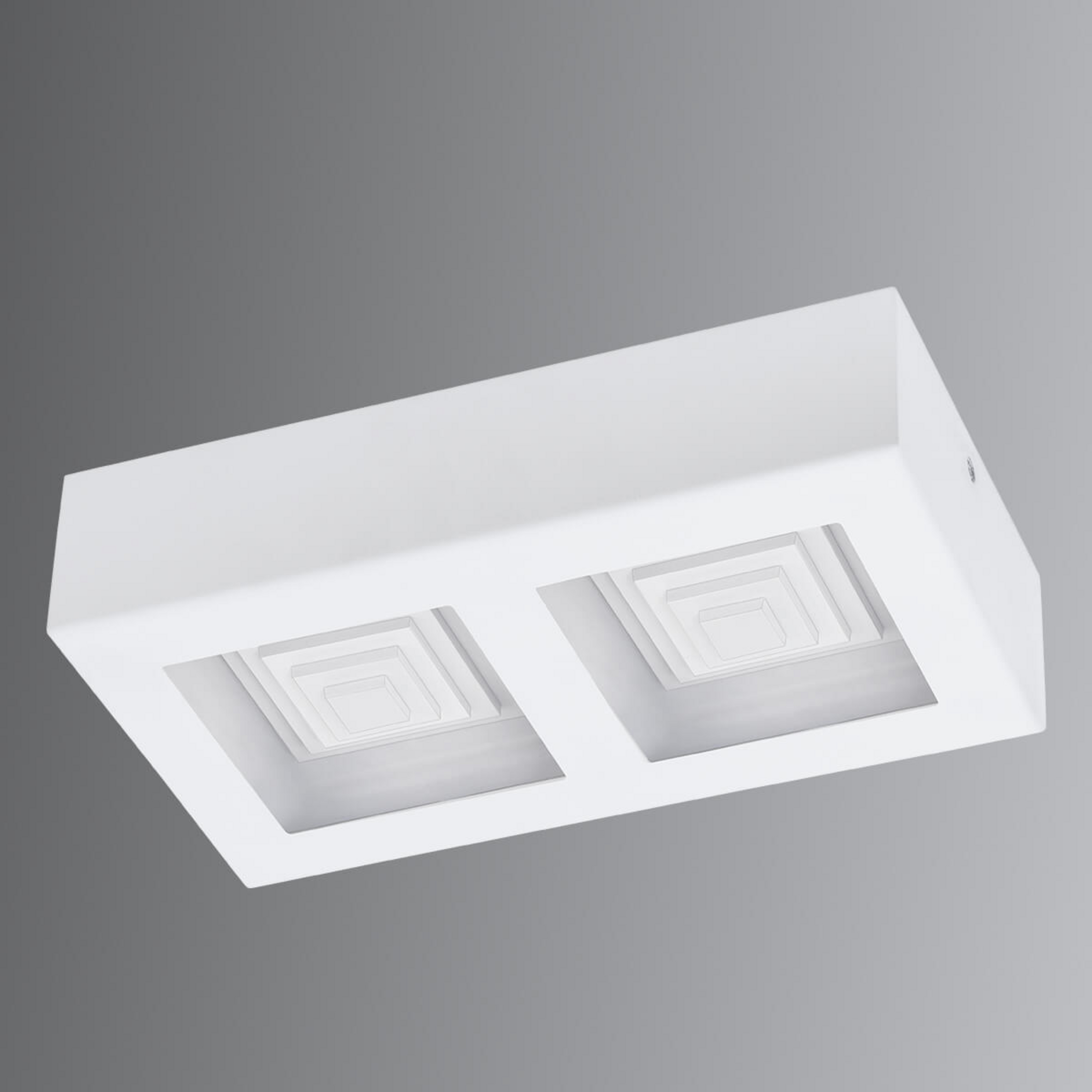 Ferreros - zweiflammige LED-Deckenlampe in Weiß