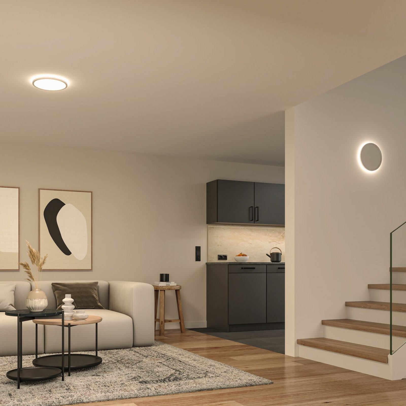 Atria Shine LED loftslampe Ø29 hvid - Paulmann