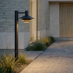 Lucande Montaro LED path light, 100 cm, anthracite, sensor