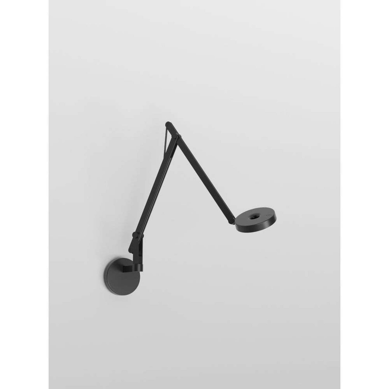 String W2 Mini V&auml;gglampa DTW Matt Black/Black Rotaliana - Vardagsrum - Aluminium