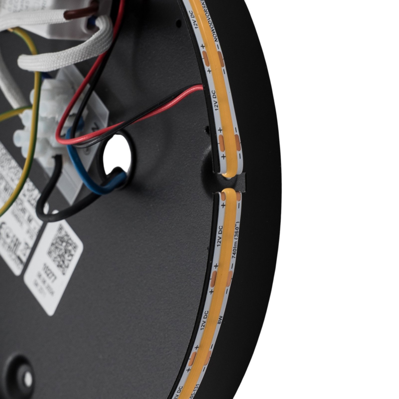 Lustro LED Ring M, Ø 29 cm, szkło, ciepła biel