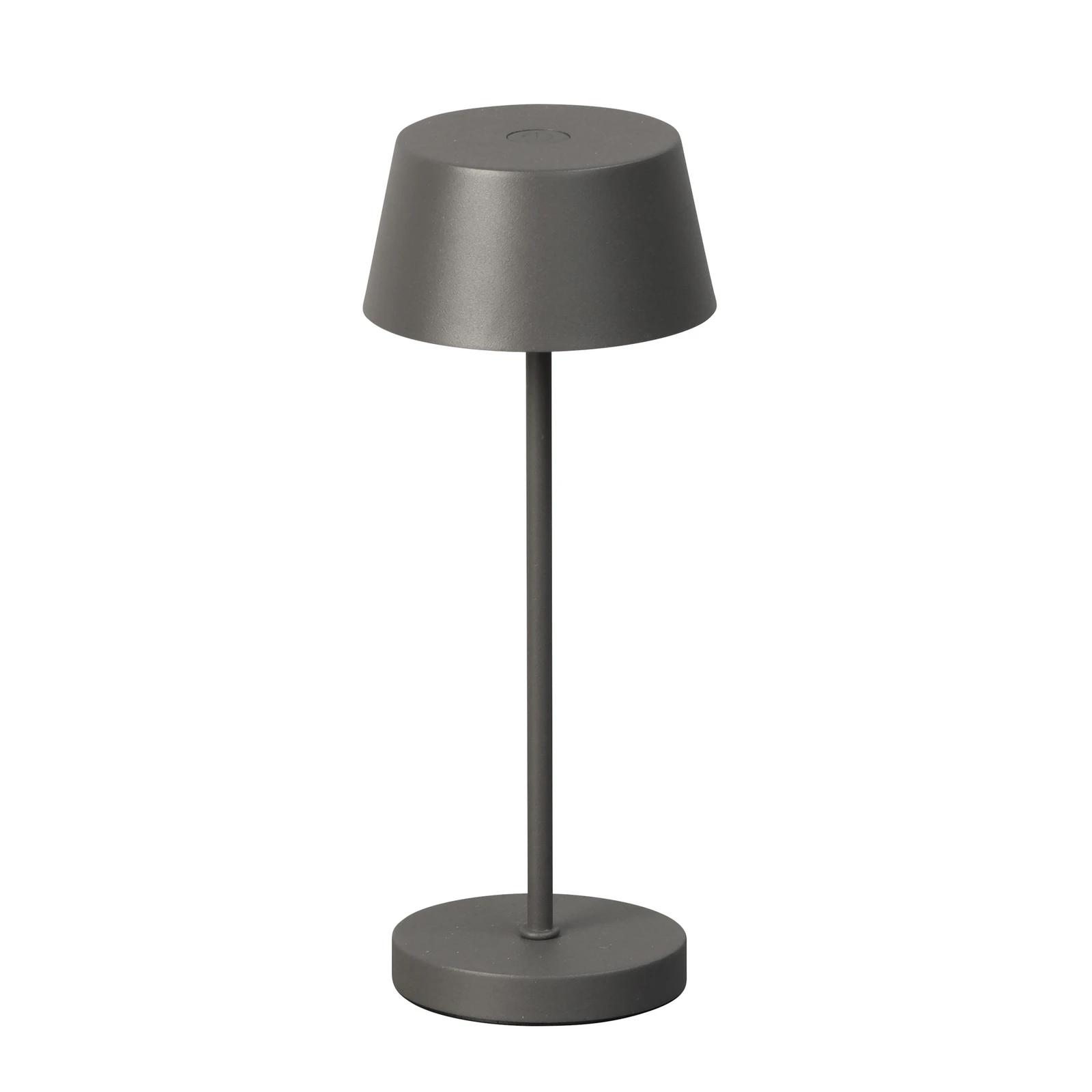 LED-Akku-Tischlampe Sienna Pro, sandgrau, 24 cm, Metall IP54
