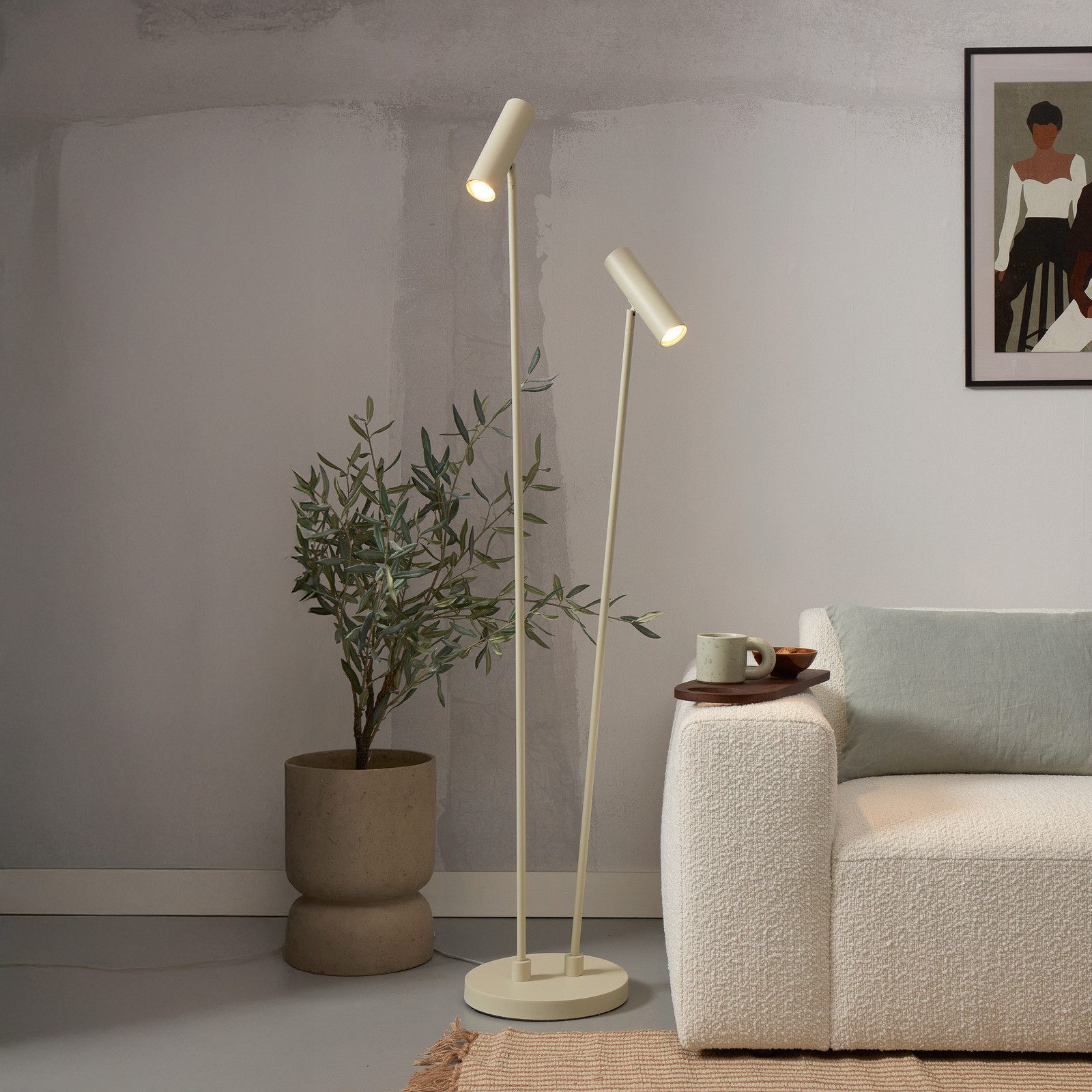 ITS ABOUT ROMI Lampadar Havana verde deschis metal GU10 - Camera de zi / sufragerie - Design