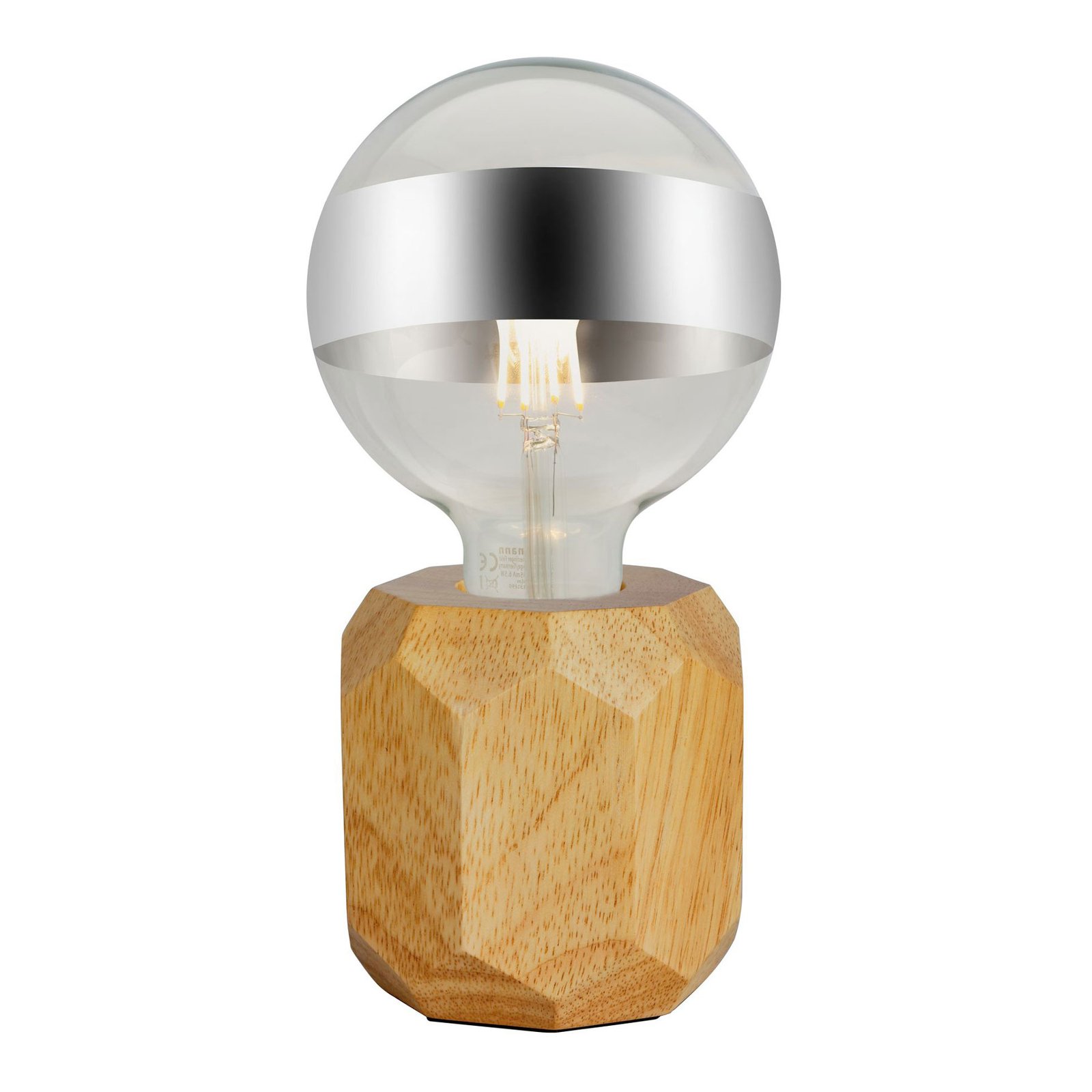 Pauleen Woody Sparkle table lamp in light wood