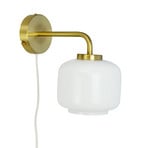 Arp Wall Lamp Ø15 Opal/Brass - DybergLarsen