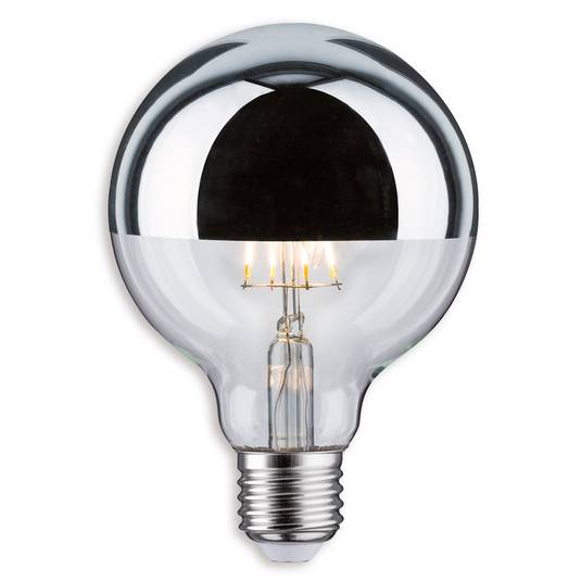 Paulmann LED semi-oglindă E27 G95 4,8W 827 argint