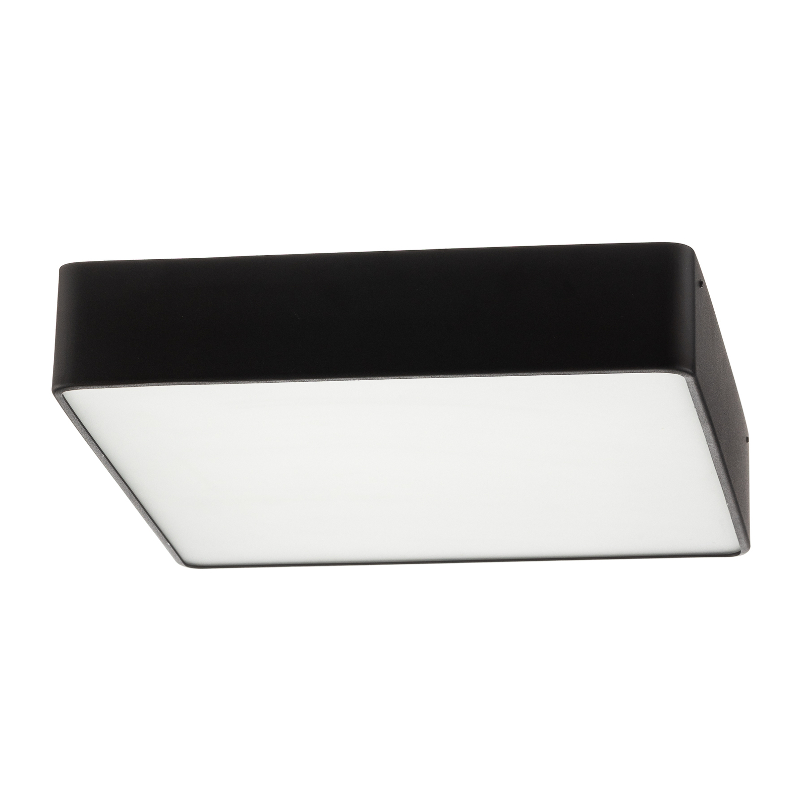 Oro ceiling lamp made of steel and glass, black, 35cm