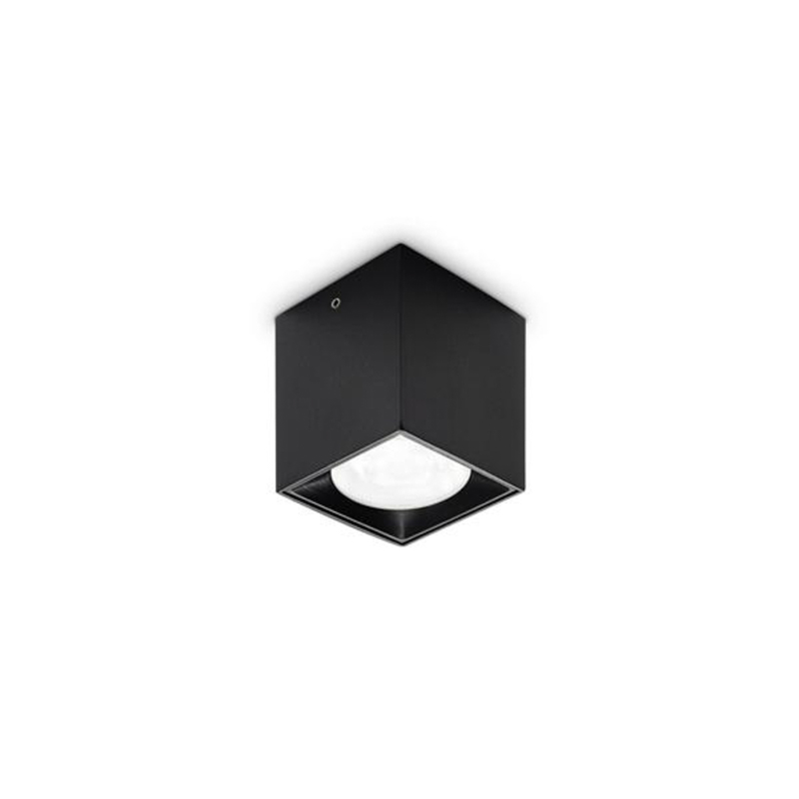 Ideal Lux LED svetilka Dot Square črni aluminij 3.000 K