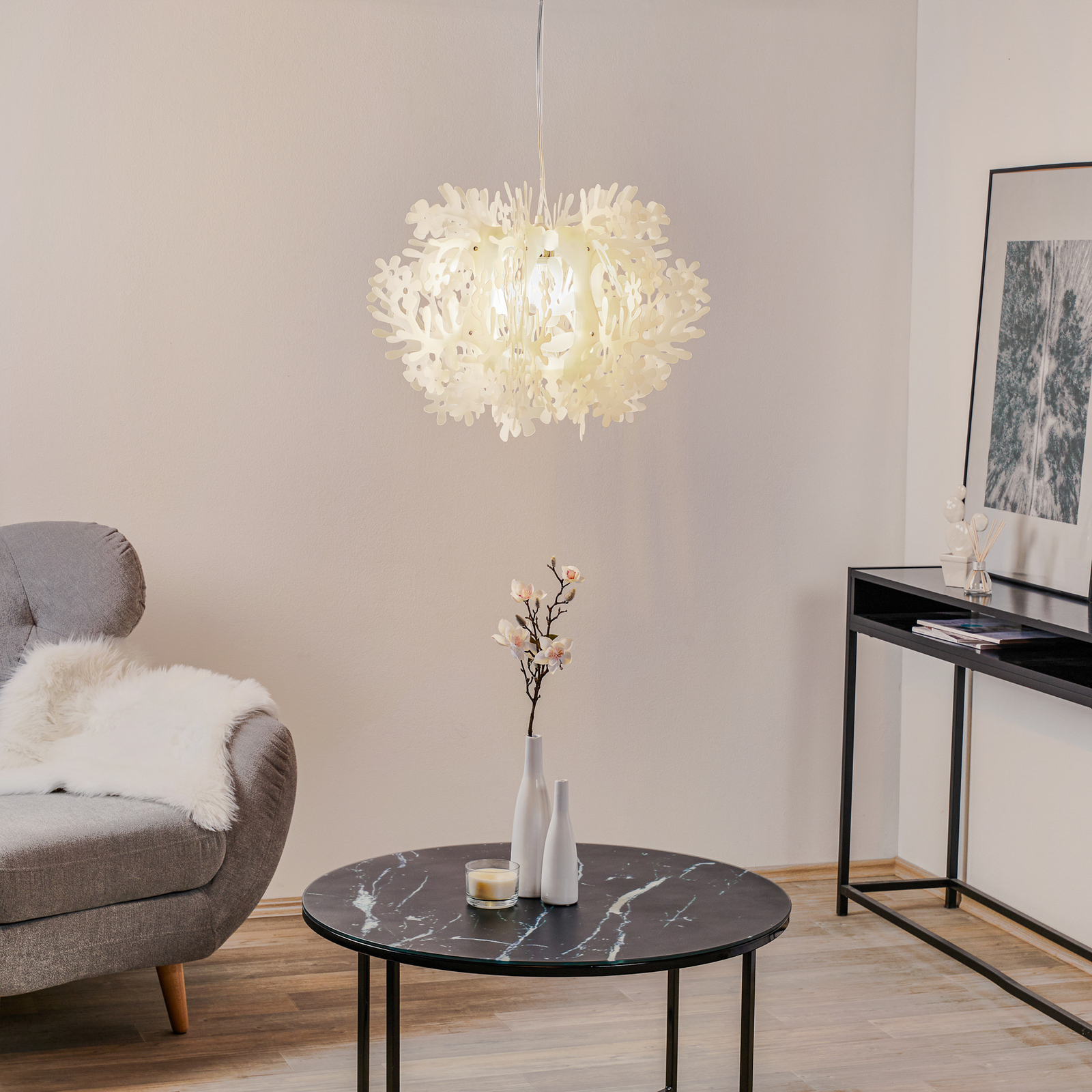 Slamp Fiorella Mini - designer hanging light white