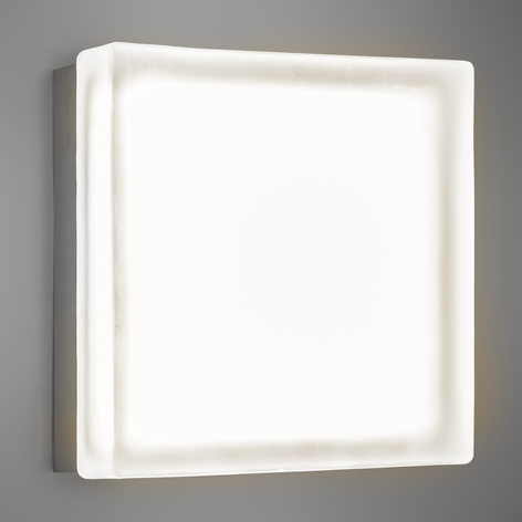 Quadratische LED-Wandleuchte Briq 02