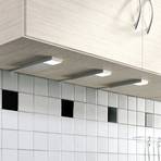 Lindby Amaryll LED-Unterbauleuchte, 3er-Set silber